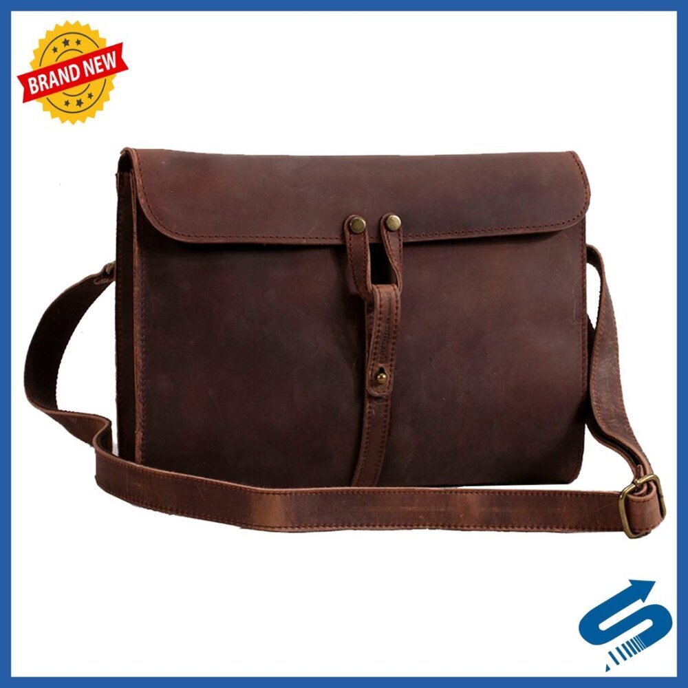 Vintage Cowhide Baseball Glove Leather Crossbody Bag Adjustable Strap